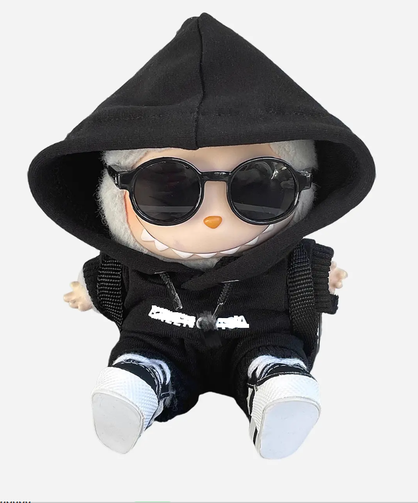 Black Sunglasses Clothes Labubu
