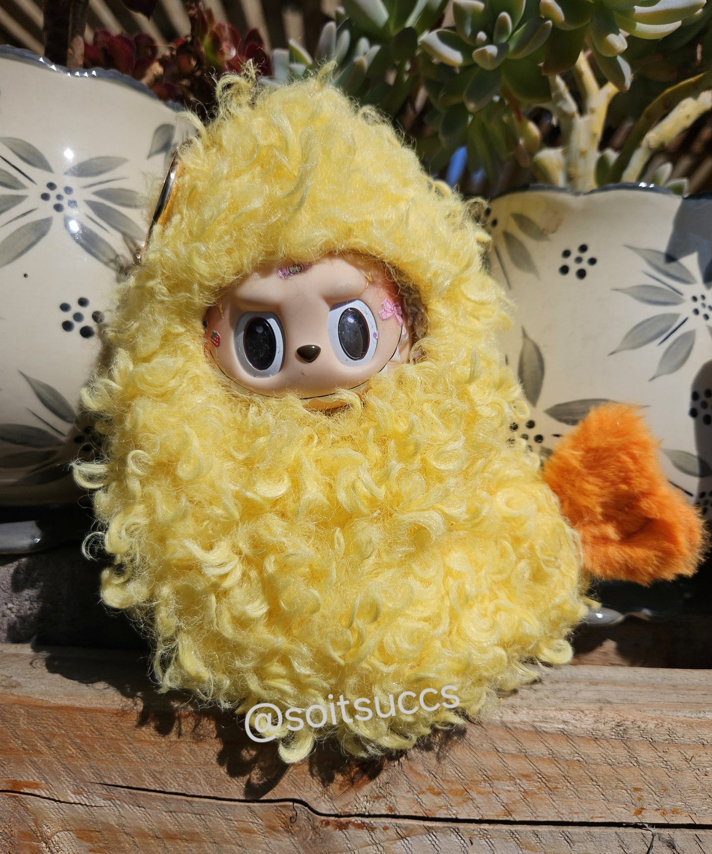 Shrimp Tempura Or Cup Of Noodles Plush Costume Clothes Labubu