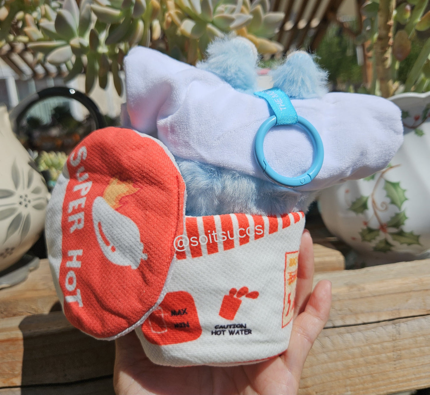 Shrimp Tempura Or Cup Of Noodles Plush Costume Clothes Labubu