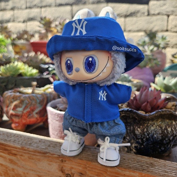 NY Baseball Jersey Labubu Sports Clothes
