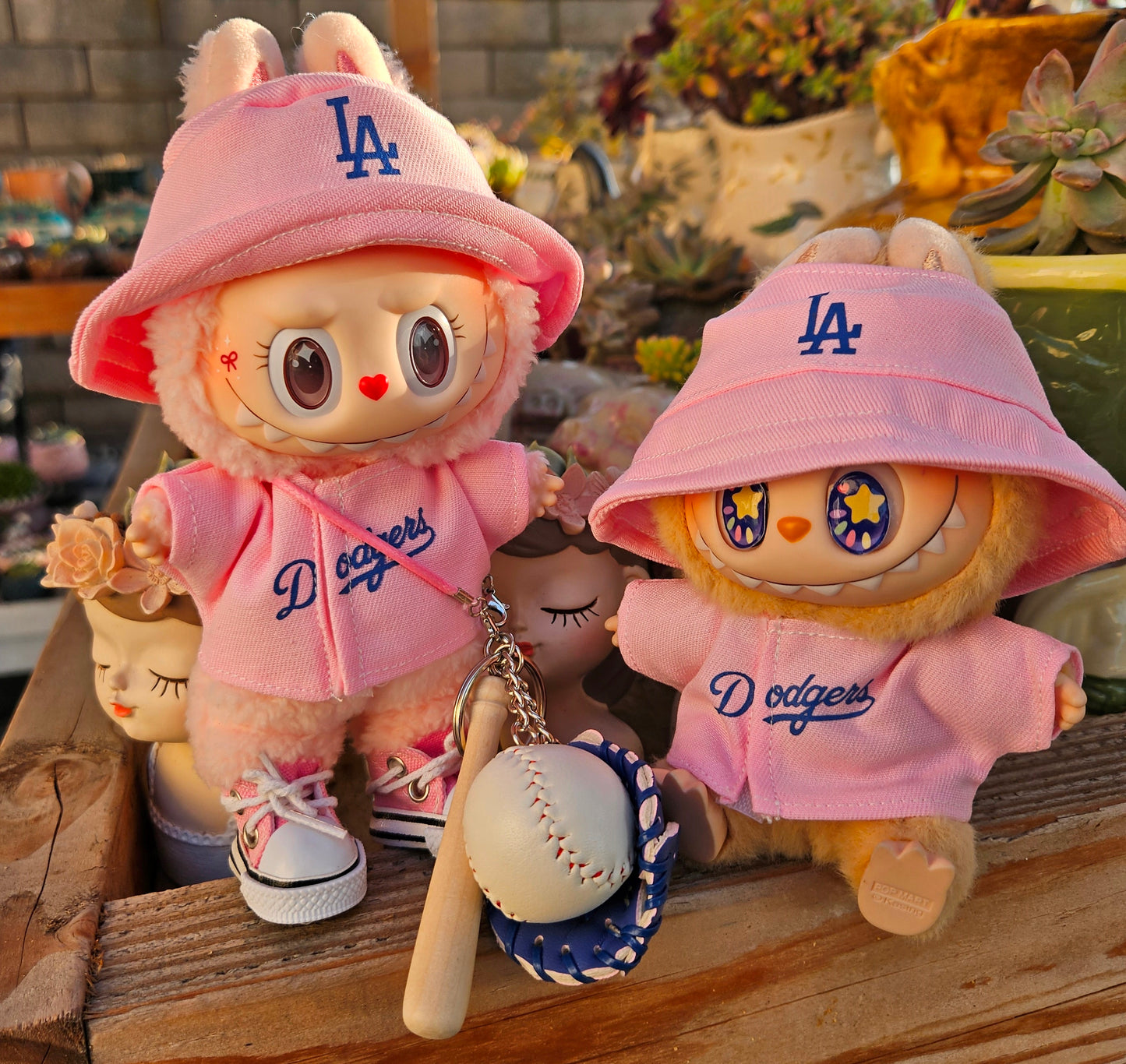 Baseball Pink Jersey LA Labubu Sports Clothes