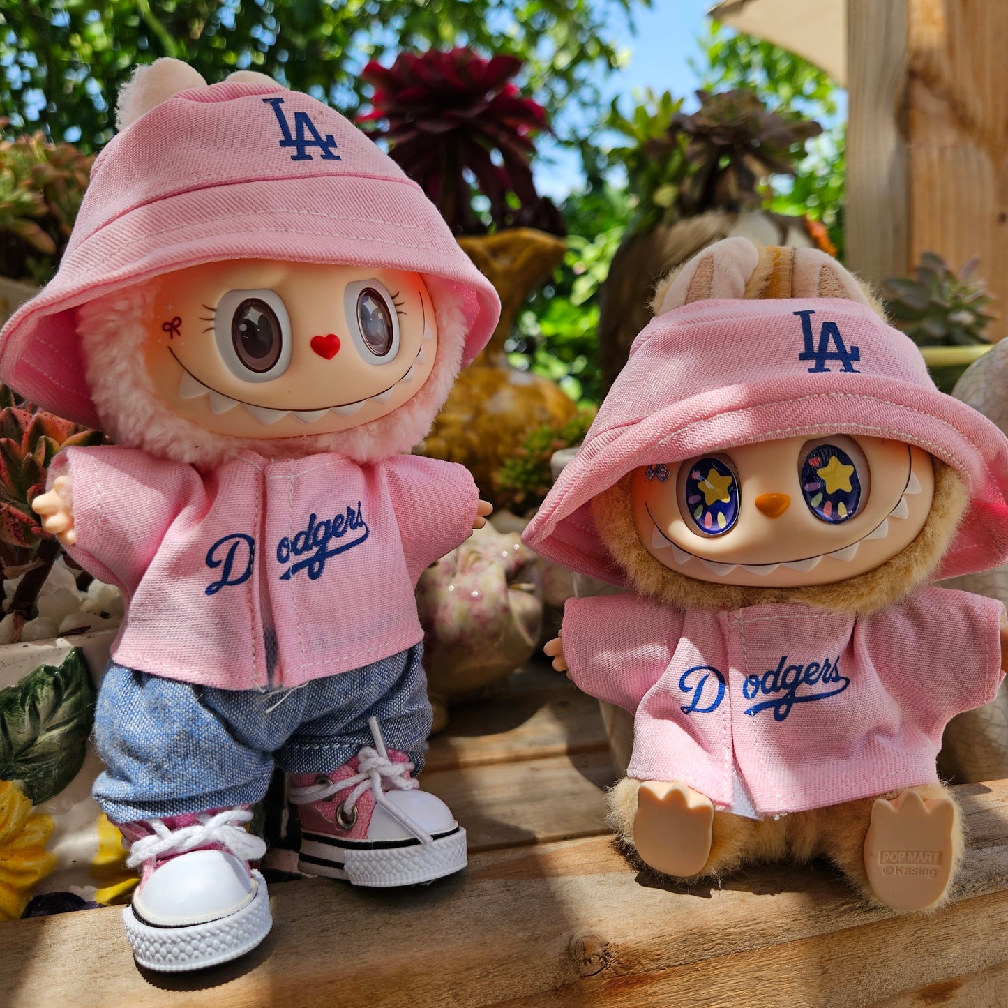 Baseball Pink Jersey LA Labubu Sports Clothes