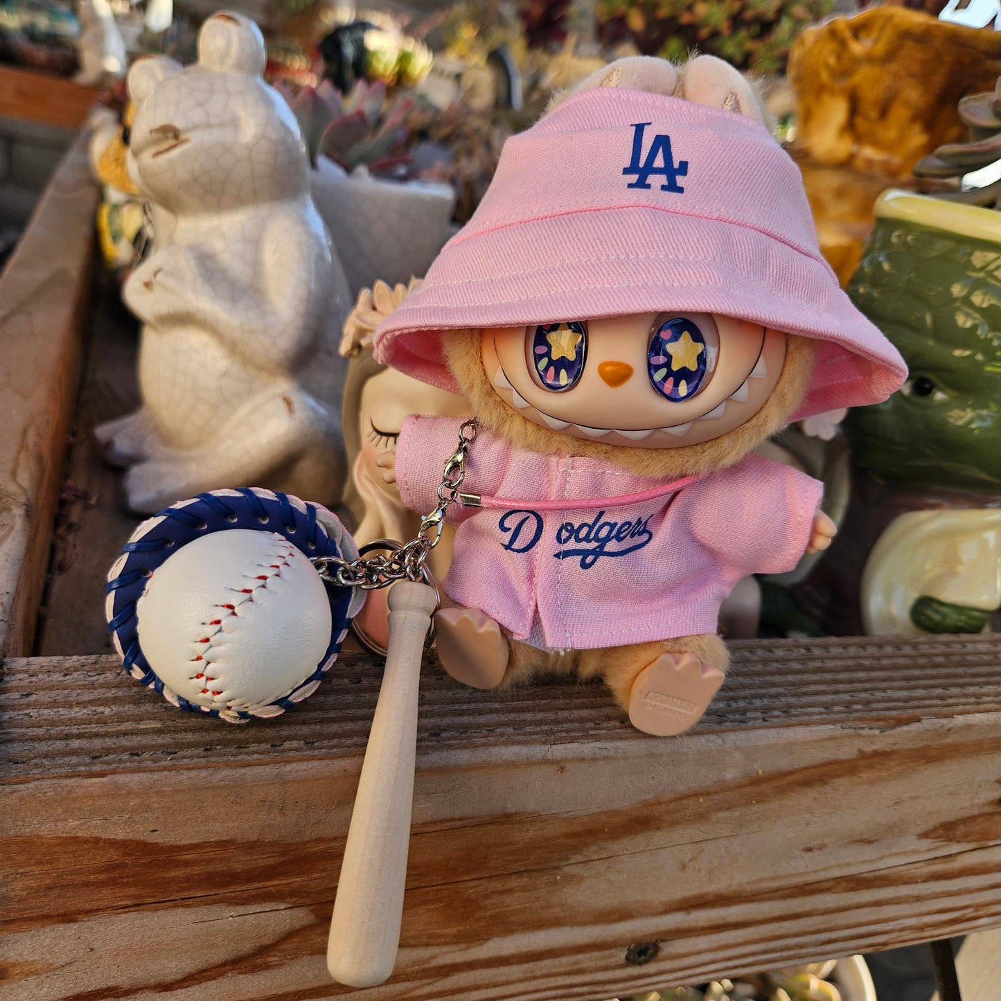 Baseball Pink Jersey LA Labubu Sports Clothes