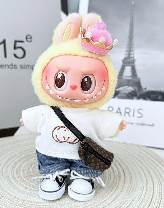 Brown Fanny Pack Crossover Clothes Labubu
