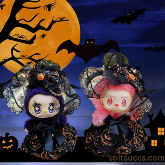 Halloween Witch Costume Clothes Labubu