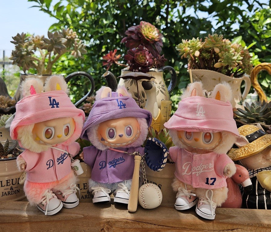 Baseball Pink Jersey LA Labubu Sports Clothes