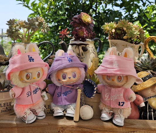 Baseball Pink Jersey LA Labubu Sports Clothes