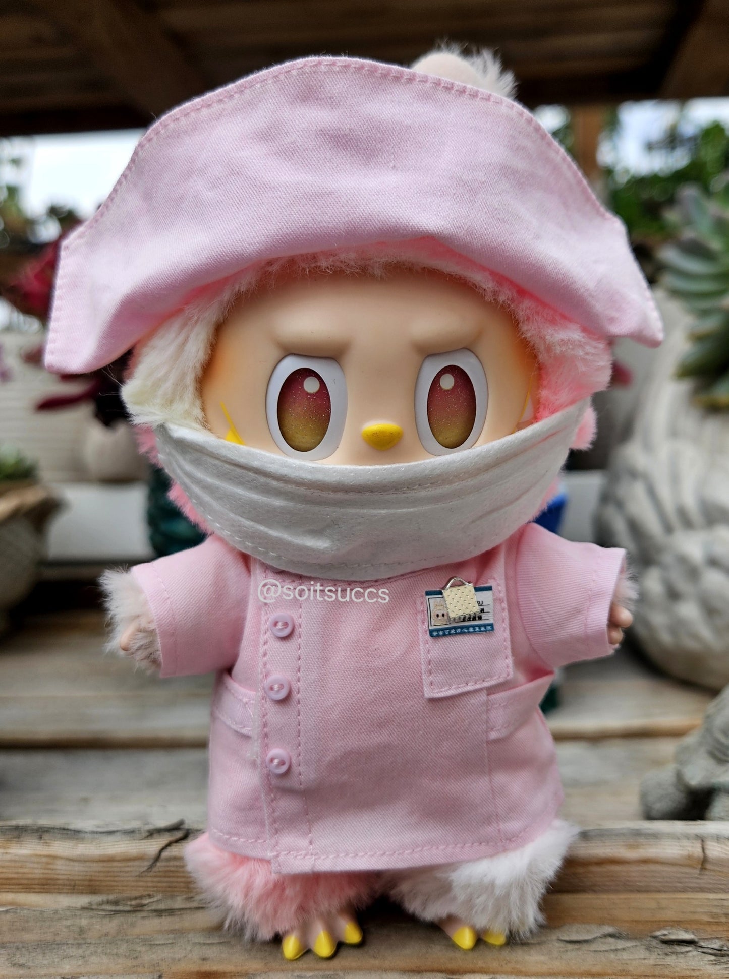 Doctor Nurse Scrubs Labubu Outfit Clothes Labubu