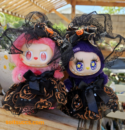 Halloween Witch Costume Clothes Labubu