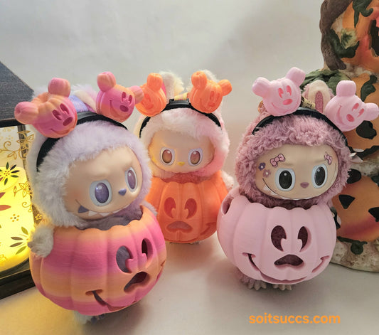 Halloween Jack O'lantern Pumpkin 3D Printed Costume Clothes Labubu